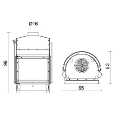 Каминная топка IDRO 30/CS (EdilKamin)