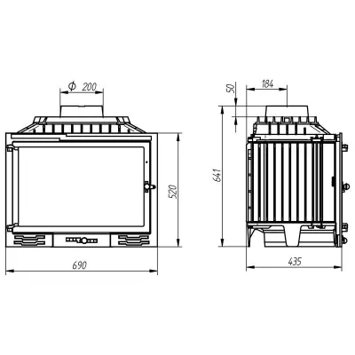 цена Каминная топка FG21 (Ferguss)