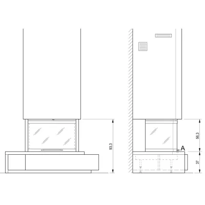 Облицовка KENT RH, под S78 3D (Palazzetti)