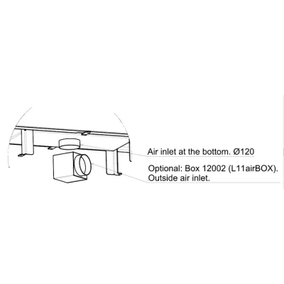 Каминная топка LCI 11 GDFs (Liseo Castiron)