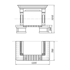 Облицовка CHARLESTON SR, с каменной балкой (Supra-Russia)