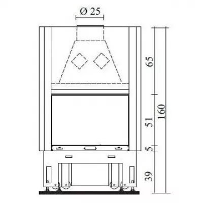 Каминная топка FORTE PLUS N (EdilKamin)