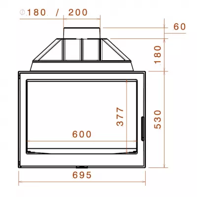 Каминная топка LCI 7 G4 (Liseo Castiron)