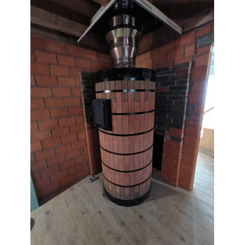 Печь банная с обращенным пламенем "ОБРАЩЕНКА-КДМ" в амфиболите