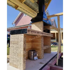 Модуль "СТОЛ" в облицовке Керма-БЕРЕЗА