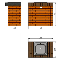 Модуль "МОЙКА" (шоколад)