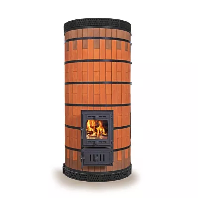 Печь банная с обращенным пламенем "ОБРАЩЕНКА-КДМ" в кирпичной облицовке - недорого