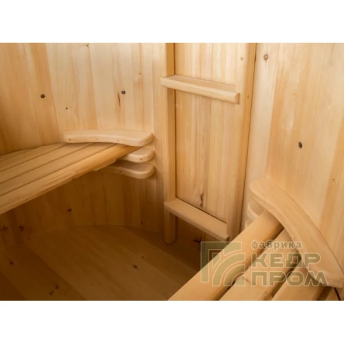 Фурако из кедра "Нирвана", с эл. водонагревателем 6кВт, диаметр 2,2 метра