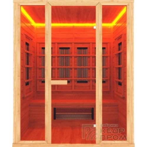 ИК-сауна 3-местная с керамическими излучателями, ширина 1,8 м, глубина 1,05 м