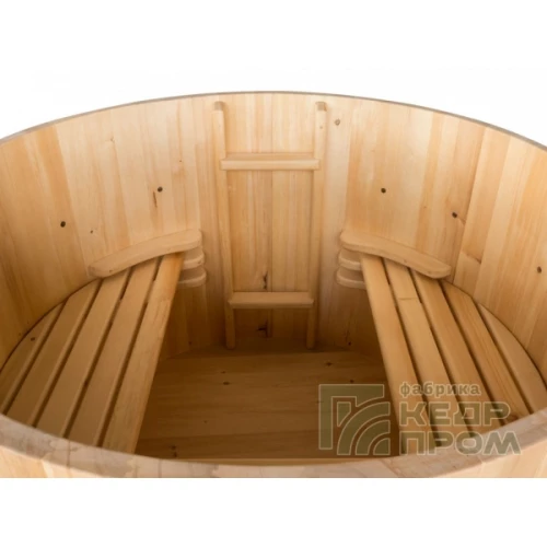 Фурако из кедра "Нирвана", с эл. водонагревателем 6кВт, диаметр 2,2 метра