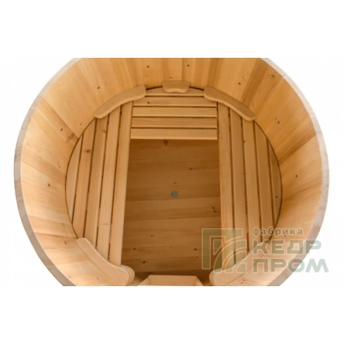 Фурако из кедра "Нирвана", с эл. водонагревателем 6кВт, диаметр 2,2 метра
