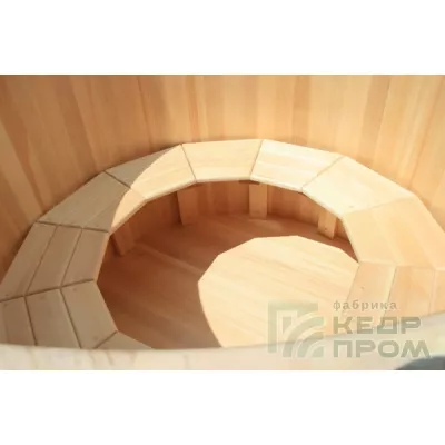 КедрПром Купель из кедра круглая Лазурная, диаметр 1,2м, высота 1,2м купить