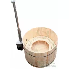 Фурако из кедра "Источник", с подогревом, наружная печь, диаметром 2 метра