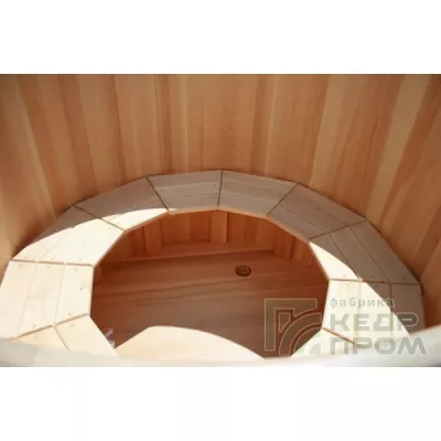 КедрПром Купель из кедра круглая Лесная, диаметр 1,5м, высота 1,2м купить