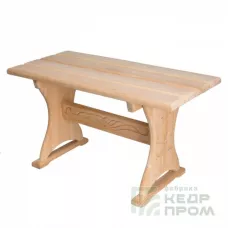 Лавка из кедра с резьбой длинной 120x40 см