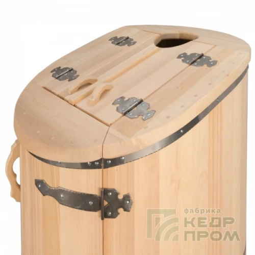 Кедровая фито-бочка «Белуха» овальная, диаметр 78х100см, высота 130см, толщина 40мм