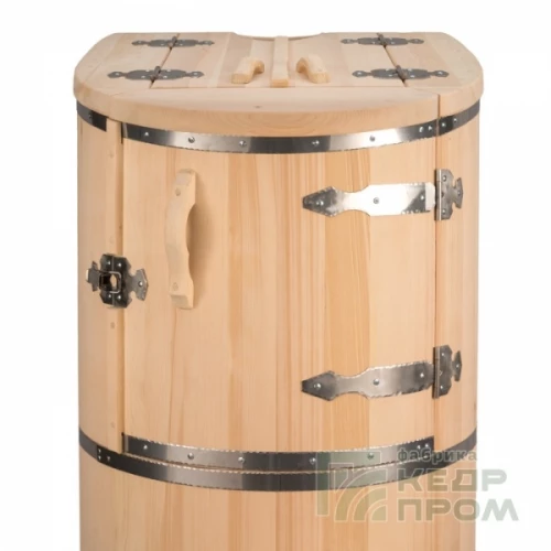 Кедровая фито-бочка «Белуха» овальная, диаметр 78х100см, высота 130см, толщина 40мм