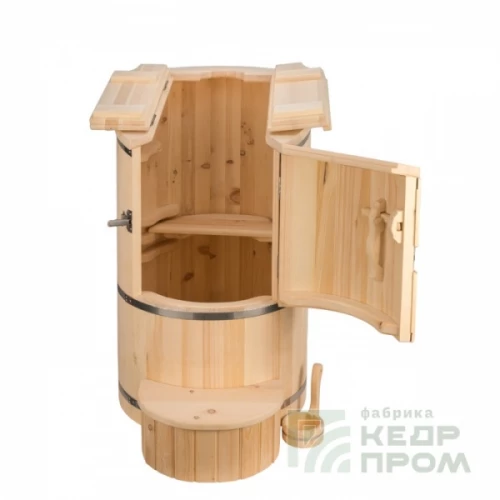 Кедровая фито-бочка «Белуха» овальная, диаметр 78х100см, высота 130см, толщина 40мм