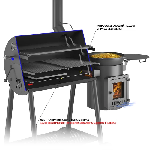 Смокер Везувий "Кудесник 3"