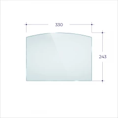 Стекло Везувий LV-12,12S (0,330*0,243) Арка