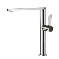 Смеситель высокий для кухни однорычажный с поворотным изливом KITCHEN 388401MC