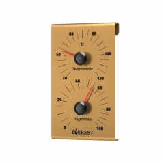 Термогигрометр EVEREST, алюминий GOLD (TG-25)