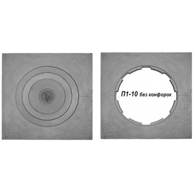 фото Плита 1-конфорочная П1-10 (Р) 700х700мм