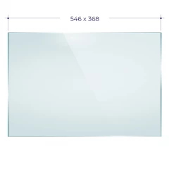 Стекло Эверест D10 (0,546*0,368) каминная топка