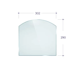 Стекло Везувий 290 (0,290*0,302) Арка