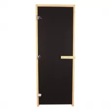 Дверь стекло  Бронза Матовая BLACK 190х70 (8мм, 3 петли 716 CR) (ОСИНА)