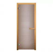 Дверь стекло  Сатин Матовая 190х70 (6мм, 2 петли 716 CR) (ОСИНА)