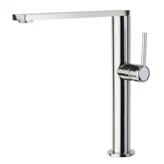 Смеситель высокий для кухни однорычажный с поворотным изливом KITCHEN 388401MA хром