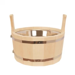 Шайка 12л с нерж. вставкой ОЛЬХА (ШДН-12)