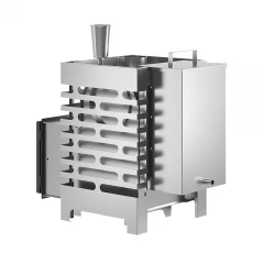 Печь для бани ASTON 12 INOX стекло "АКВА "