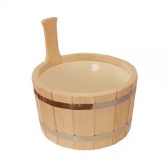 Шайка 5л с пласт. вставкой ОЛЬХА (ШП-5)