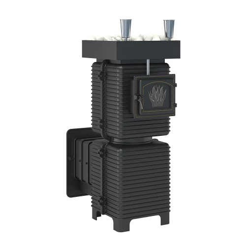 Печь для бани Эверест "Легкий пар Профи" под обкладку (по-серому)