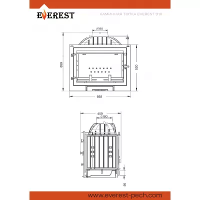 Каминная топка EVEREST D10