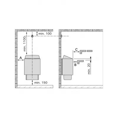 фото Печь электрическая Harvia Trendi Kip-90T Steel