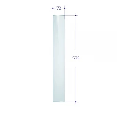 Стекло ASTON (0,072*0,525) пристенно-угловой