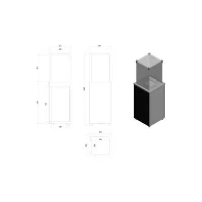 Газовый обогреватель (уличный) PATIO/G31/37MBAR/B - белое стекло, с пультом ДУ (8,2 кВт)