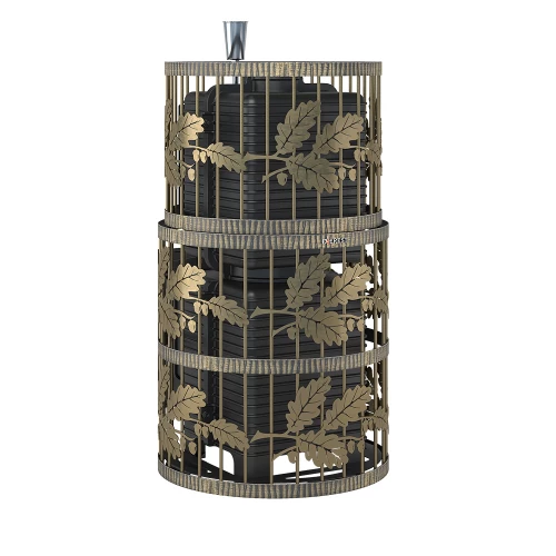 Печь для бани Эверест "Легкий пар Профи" Ковка Б/В (чугунная закрытая каменка)