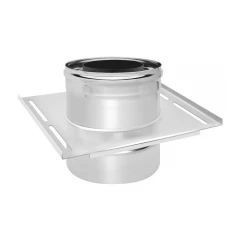 Площадка монтажная Нерж+Оц (AISI 430/0,8мм), 300*300мм (115х200)