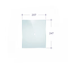 Стекло Везувий 270 (0,207*0,247) под термометр