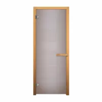 Дверь стекло  Сатин Матовая 180х70 (6мм, 2 петли 716 GB) (ОСИНА)