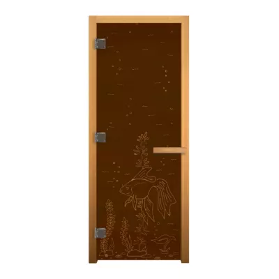 ВЕЗУВИЙ Дверь стекло Бронза Матовая РЫБКА 190х70 (8мм, 3 петли 710 CR) (ОСИНА) Лев как сделать
