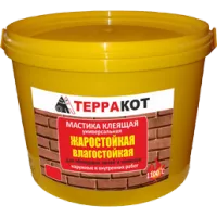 Мастика клеящая влагостойкая, жаростойкая "Терракот", 2,5 кг