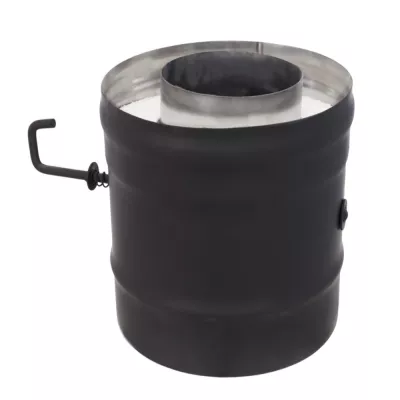 Сэндвич-шибер BLACK (AISI 430 1,0мм/0,5мм, KERALUX) д.115х200, L-0,2м (200х300, 1.557)
