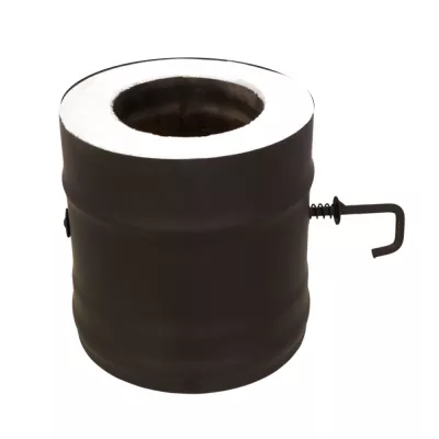 Сэндвич-шибер BLACK (AISI 430 1,0мм/0,5мм, KERALUX) д.115х200, L-0,2м (200х300, 1.557)