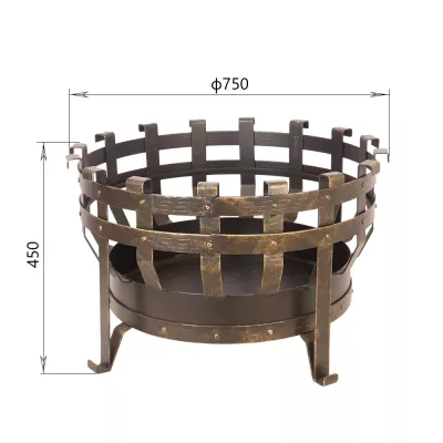 Костровая чаша кованая №5 Везувий