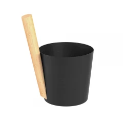 Шайка EVEREST 5л, алюминий BLACK (TG-50)